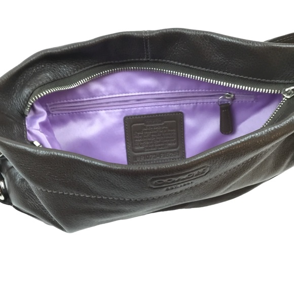 Coach Carly Brown Leather Shoulder Bag F1073-F15251 - Picture 6 of 10